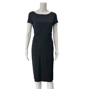 Escada Black Sheath Midi Dynamia Dress size FR 38/6